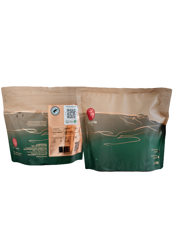 Cariama Farm coffee package with the Canastra Coffee seal