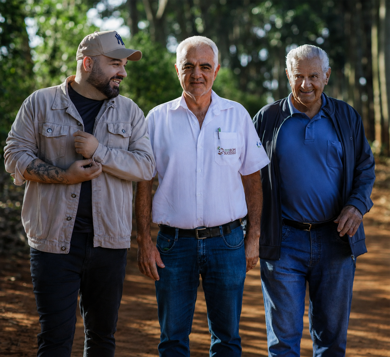 Três gerações da família Guerra reunidas na Fazenda Cariama